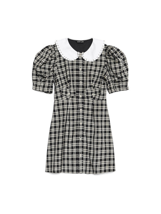 Quill Check Mini Dress