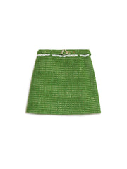 Macaron Tweed Mini Skirt