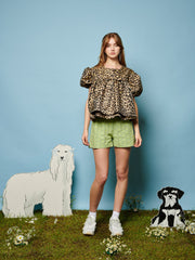 Lola Leopard Jacquard Top