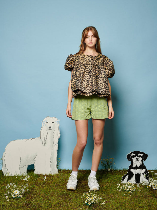 Lola Leopard Jacquard Top