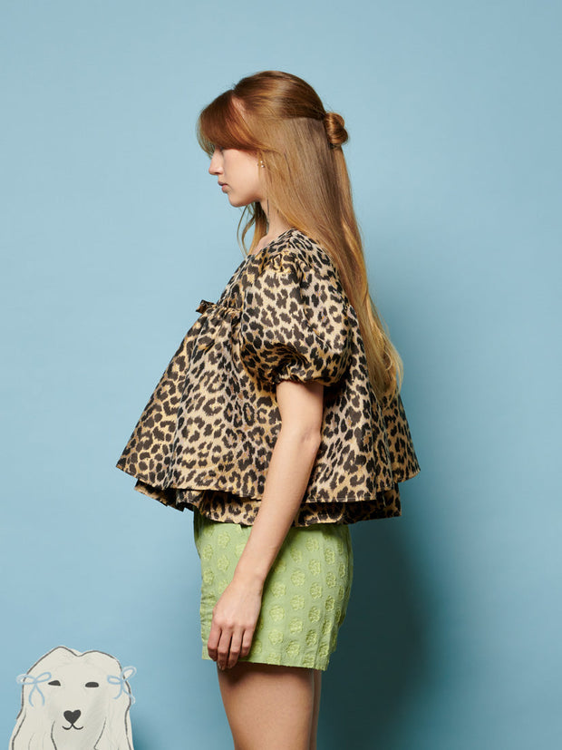 Lola Leopard Jacquard Top