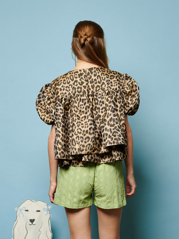 Lola Leopard Jacquard Top