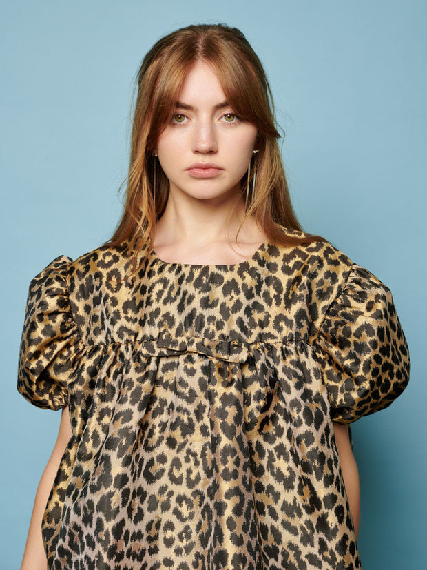 Lola Leopard Jacquard Top