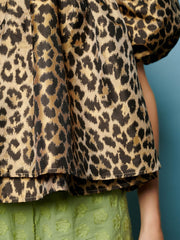 Lola Leopard Jacquard Top