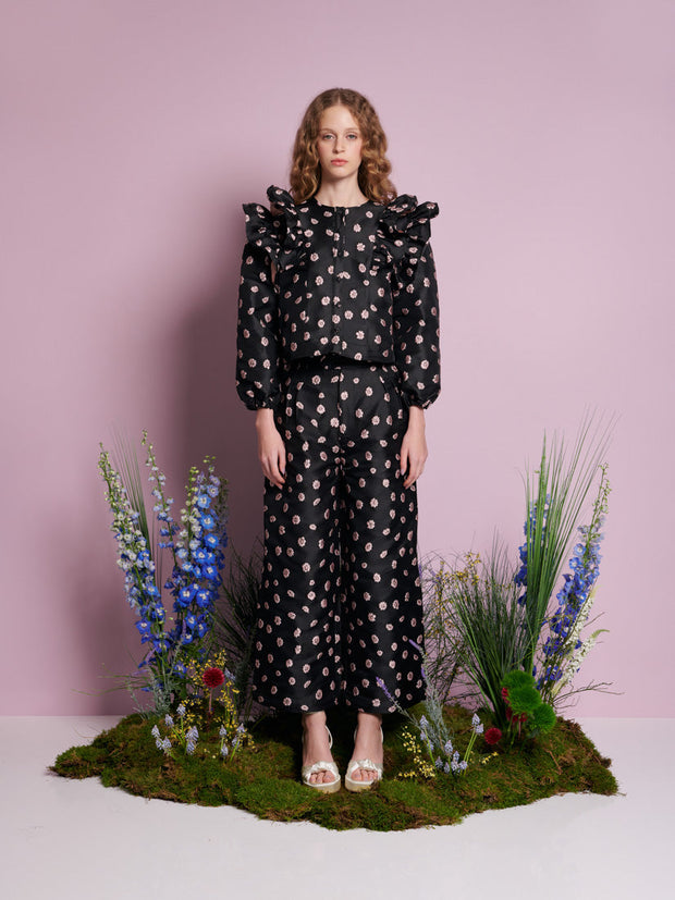 Rose Bells Jacquard Top