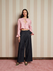 Candle Jewel Tie Top
