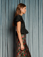 Screenplay Jacquard Bow Top Coal Black / Z