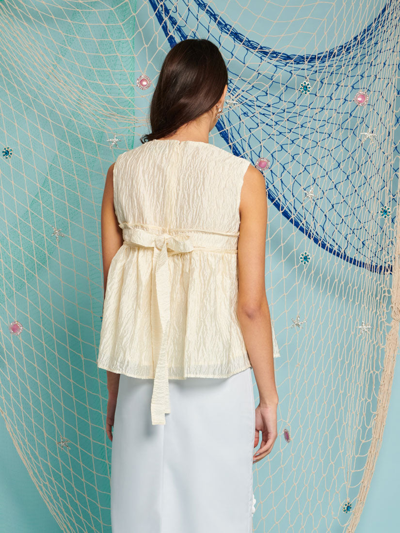 【Sister Jane】DREAMオイスタージャカードトップ ノースリーブ DREAM sisterjane / Oyster Jacquard Top | JURK s