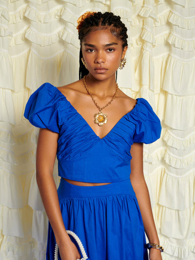 Blue Diary Top Cobalt Blue / Z