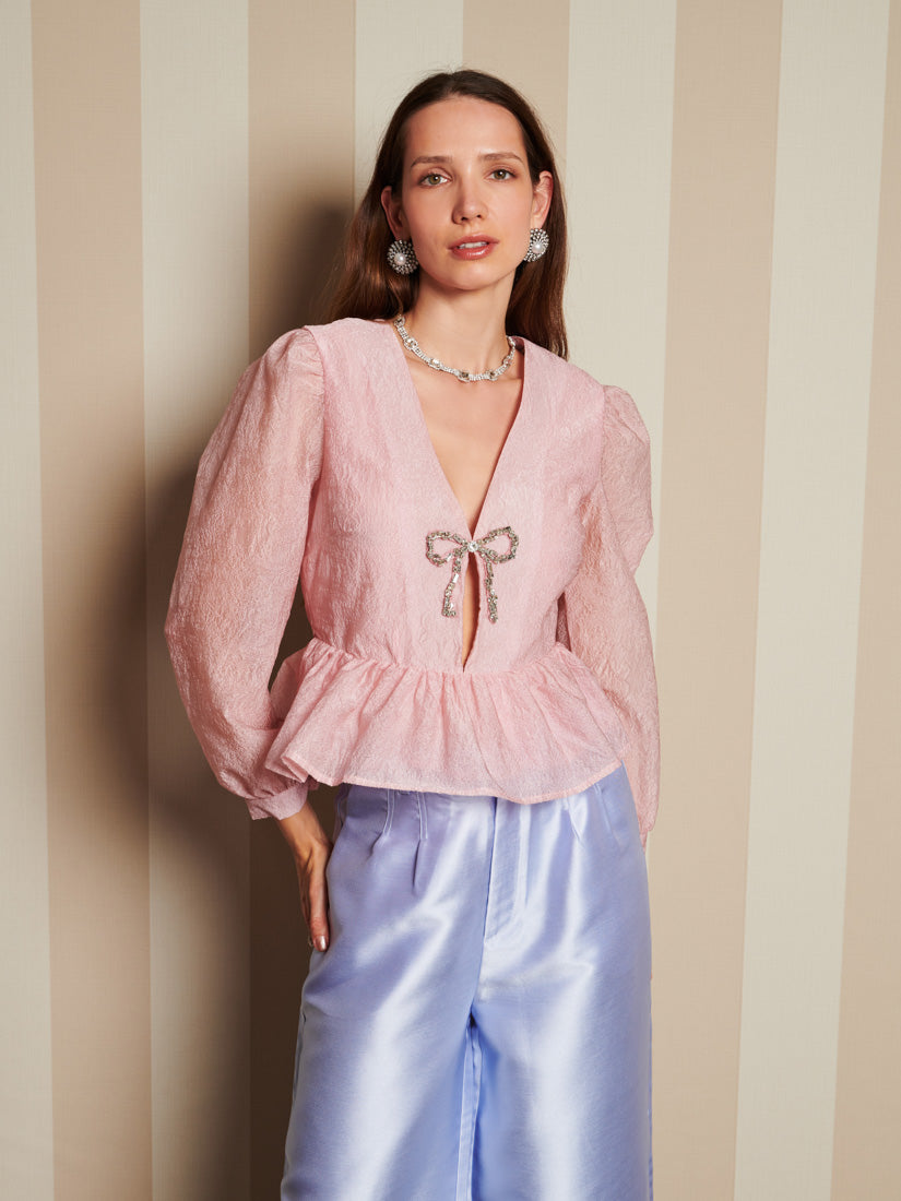 sister jane Sugar Fete Bow Blouse ブラウス sister jane Sugar Fete Bow Blouse ブラウス - メルカリ