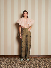<b>DREAM</b> Harmony Organza Cape Blouse