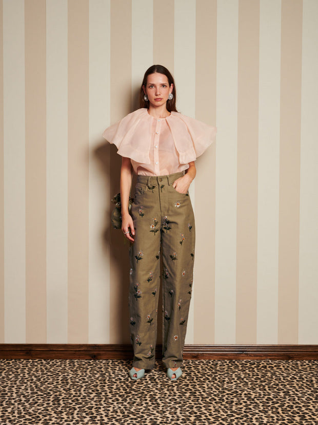 <b>DREAM</b> Harmony Organza Cape Blouse