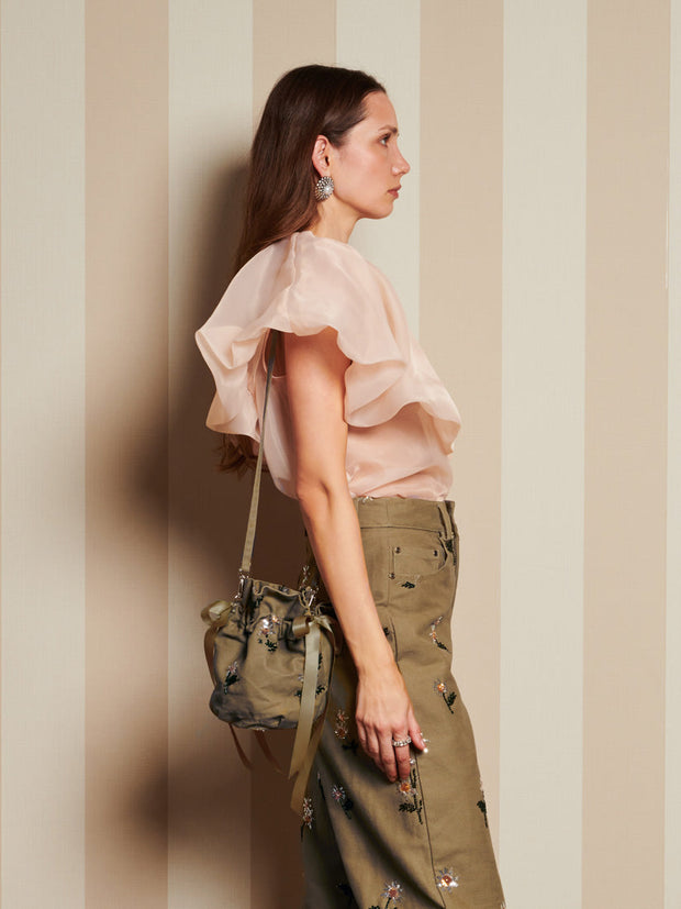 <b>DREAM</b> Harmony Organza Cape Blouse
