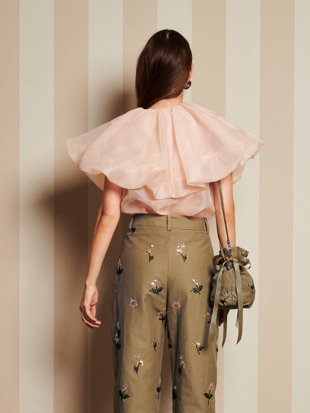 <b>DREAM</b> Harmony Organza Cape Blouse