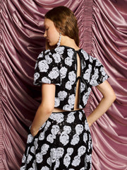 <b>DREAM</b> Roxie Rose Sequin Top Onyx Black / Z