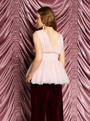 <b>DREAM</b> Stardust Tulle Top Pale Pink / Z