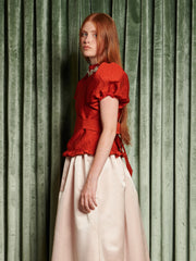 Narrative Jacquard Top Vermillon Red / Z