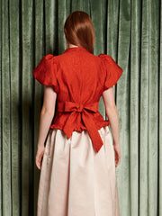 Narrative Jacquard Top Vermillon Red / Z