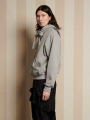 Demar Bow Hoodie Fossil Grey / Z