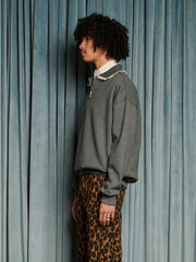 Tommy Half Zip Sweat Anthracite Grey / Z