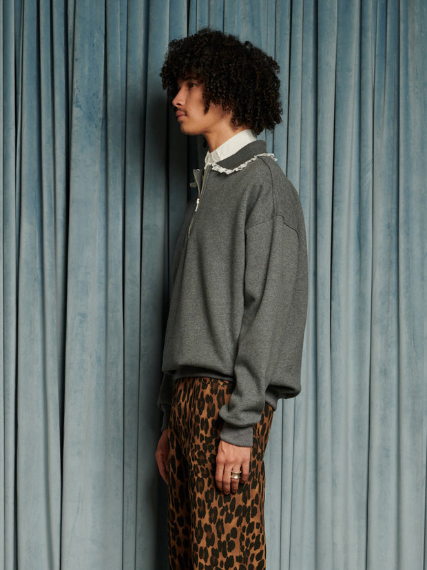 Tommy Half Zip Sweat Anthracite Grey / Z