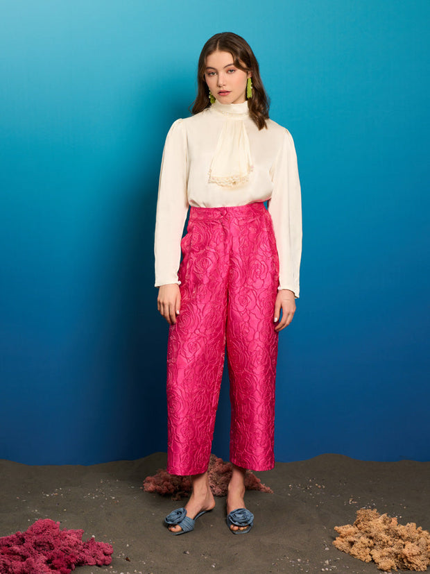 Dia Rose Jacquard Trousers
