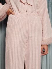 Wonder Stripe Trousers Dusty Pink / Z