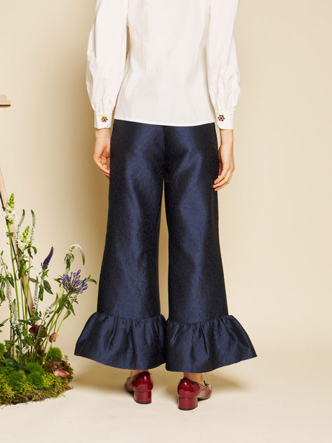 Orchid Jacquard Ruffle Trousers – Sister Jane (EU)