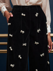 <b>DREAM</b> Invitation Velvet Bow Trousers