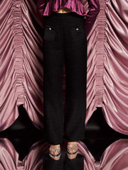 <b>DREAM</b> Showgirls Tweed Trousers Coal Black / Z