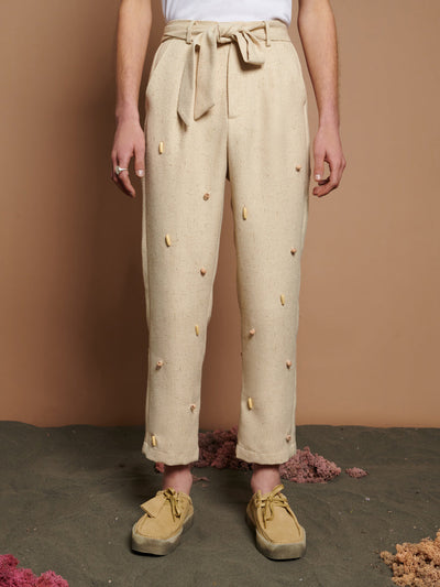 Dylan Bead Belted Trousers