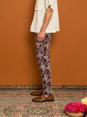 Garnet Embroidered Tailored Trousers