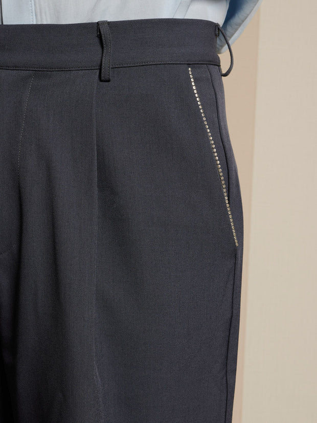 Albert Trimmed Tailored Trousers