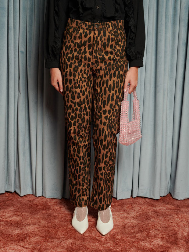 Matteo Leopard Jeans