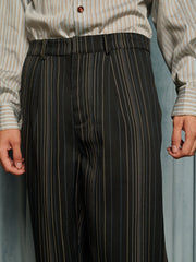 Richie Stripe Tailored Trousers Coal Black / Z