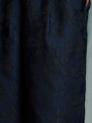 Dinah Jacquard Barrel Trousers Dark Blue / Z