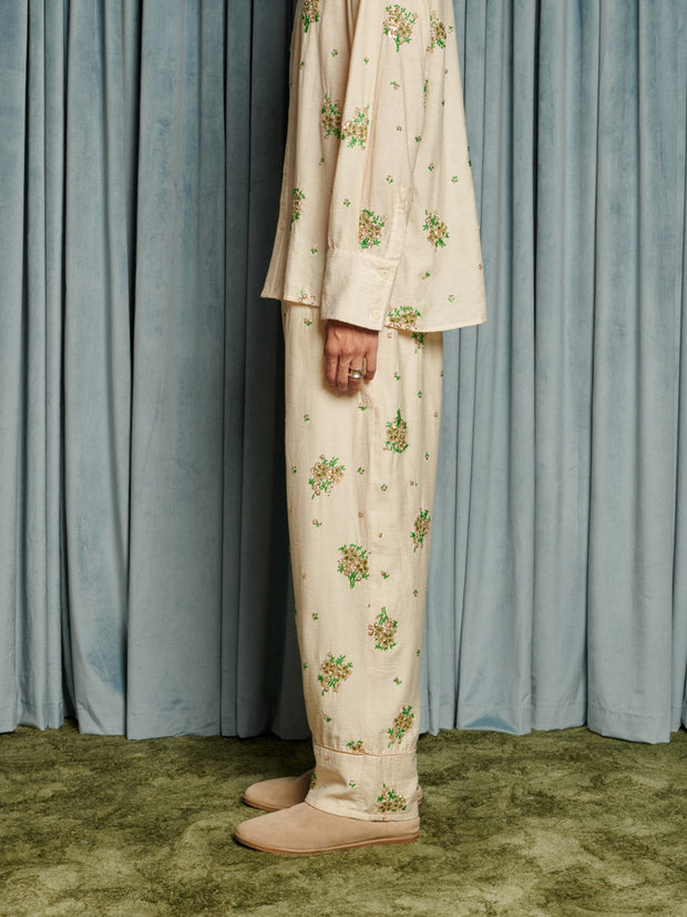 Marcello Pyjama Trousers Vintage Cream / Z