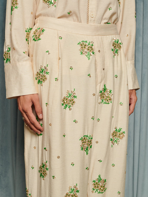 Marcello Pyjama Trousers Vintage Cream / Z