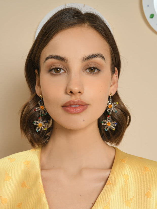 Tammy Rainbow Bead Earrings
