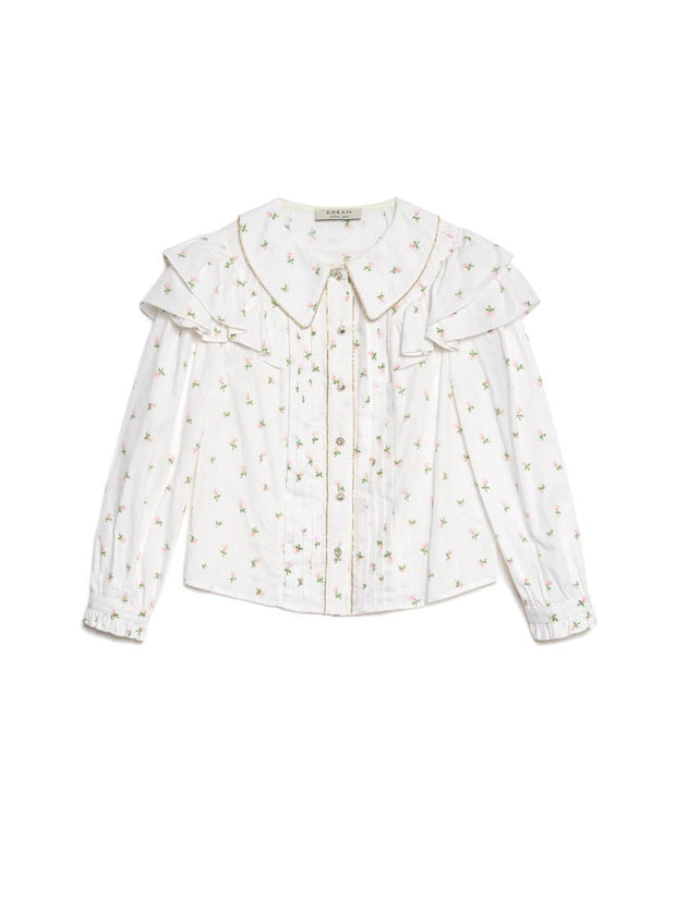 <b>DREAM</b> Chamomile Ditsy Ruffle Blouse