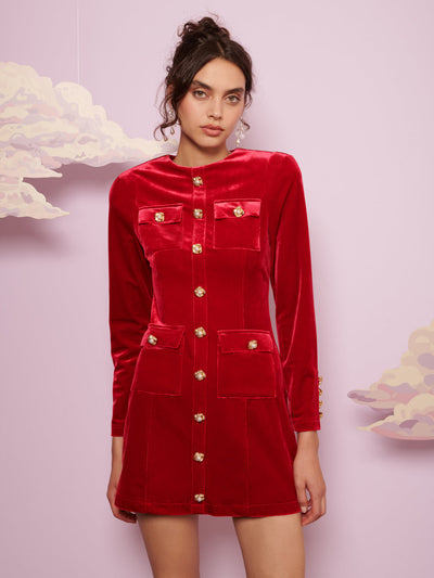 <b>DREAM</b> Margot Velvet Mini Dress