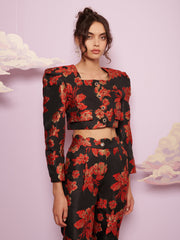 <b>DREAM</b> Giselle Jacquard Scalloped Jacket