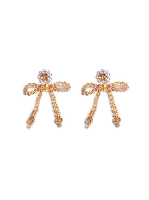 <b>DREAM</b> Apricot Tulip Bead Earrings