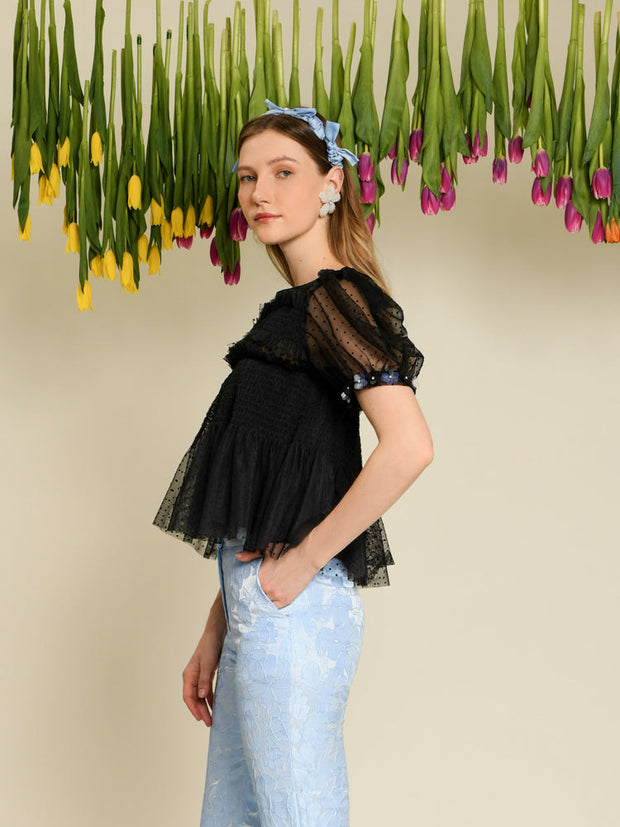 <b>DREAM</b> Sofie Spot Tulle Top