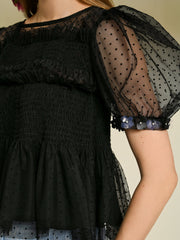 <b>DREAM</b> Sofie Spot Tulle Top